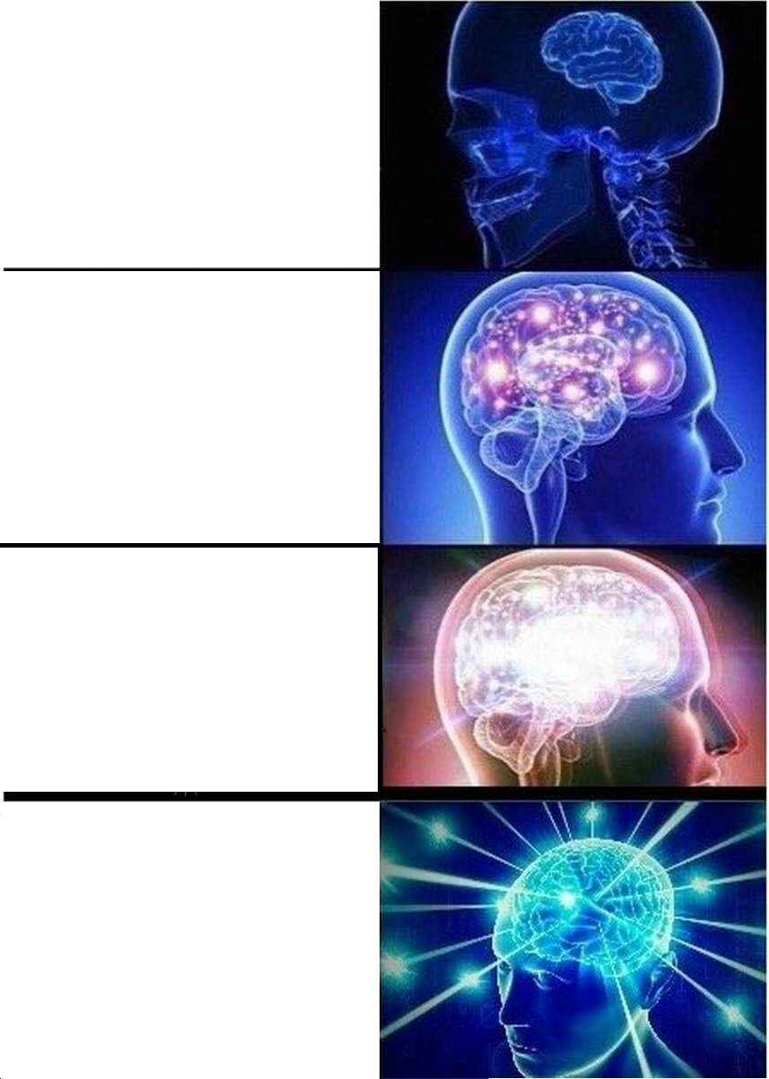 Expanding Brain meme about The Oodie
