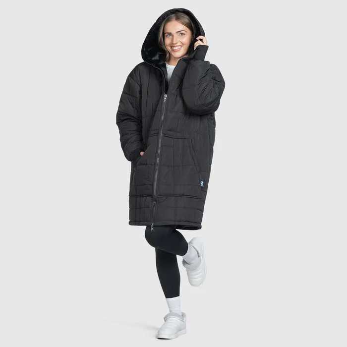 Black Zip Through Outdoor Jacket