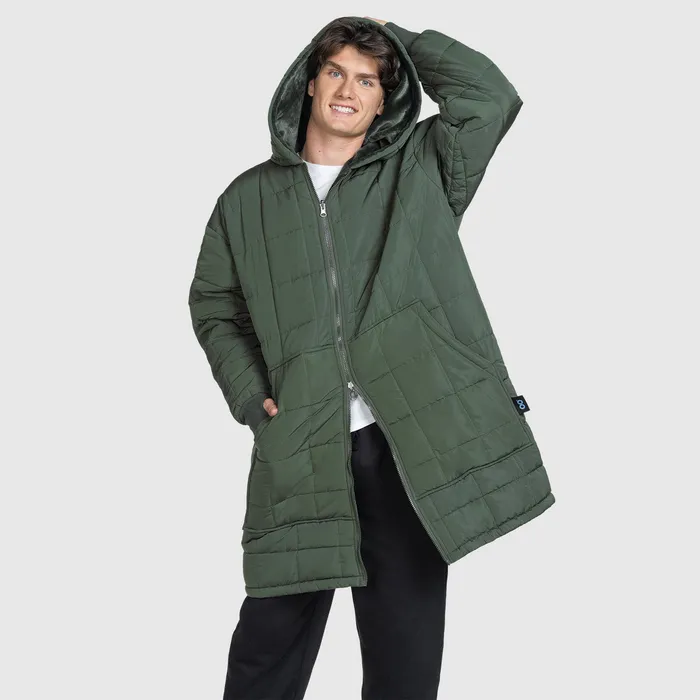 Khaki Zip Through Outdoor Jacket